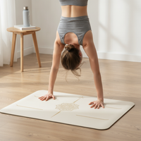 Mini Rubber Yoga Handstand Mat Non-slip Portable for Pilates Meditation