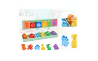 Early Learning Dinosaur Matching Game Educational Matching Game with Wooden Box Preschool Toy Compact for Preschoolers, Kids, Toddlers, Playroom, Classroom, Travel
