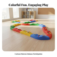 Sensory Balance Path Non-Slip Surface Interactive Stepping St Single S Toy Sturdy Construction Wavy Walkway Toy for Young Children, Preschoolers
