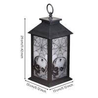 Halloween Lantern Gothic Lantern with Hanging Loop Lanterns Decorative Indoor for Party Hosts, Haunted House, Home Decor