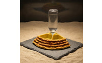 Natural Rock Look 2-in-1 Amphibian Food and Water Dish Anti-Tip Lizard Food and Water Bowl Long-Lasting Resin Material Corner Amphibian Feeder Waterer for Terrarium