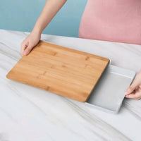 Board with Trays Bamboo Board with Tray Space-Saving for Kitchen