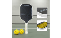 Carbon Fiber Pickleball Paddle Textured Racket High Rotation for Beginners