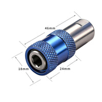 Chrome Vanadium Steel Drill-to-Screwdriver Adapter Quick Change Hex Shank Adapter Metal Body Socket Driver Adaptor Compact