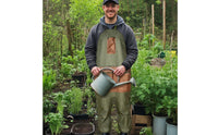Water-Resistant Split-Leg Apron Waterproof Apron with Pockets Multi-Pocket Adjustable for Gardeners, Florists, Gardening, Harvesting, Orchard