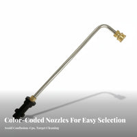 Leak-Proof Design Pressure Washer Extension Wand Stainless Steel Washer Wand for Car Detailers, DIY Enthusiasts