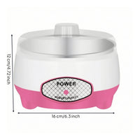DIY Automatic Yogurt Maker Compact Yogurt Maker with Transparent Lid Countertop Appliance for Beginners, Families, Kitchen, Home