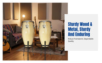Conga Drum, Buffalo Skin, Multi-Color, Sturdy Wood, Latin Percussion