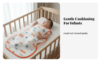 Antimovement-restricting Design Sleeveless Gauze sleep garment Breathable Sleeveless Infant Gown Lightweight infant sleep garment Soft and Gentle for Newborns, young children, Air-Conditia little childd Room, nighttime, rest period Time, Indoors