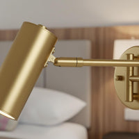 Extendable Foldable Wall Reading Lamp Modern Design Adjustable Reading Wall Light Easy to Install for Study Room, Bedside, Studio