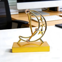 Continuous Motion Ornament Decorative Celestial Swing Ornament Stable Base Table Decor for Desktop