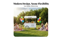 Easy Mobility Mobile Snack Cart Sturdy Structure Portable Food Stall Cart Versatile Applications Wrought Iron Food Trolley Multi-Purpose for Street Vendors, Small Business Owners, Night Markets, Exhibitions, Shopping Malls, Catering Events