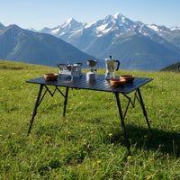 Aluminum Camping Table Compact Storage Folding Camping Table Rust Resistant Outdoor Furniture for Road Trip