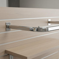 Easy to Install Metal Slatwall Clothes Hook Heavy Duty Retail Display Rust-Resistant for Showroom