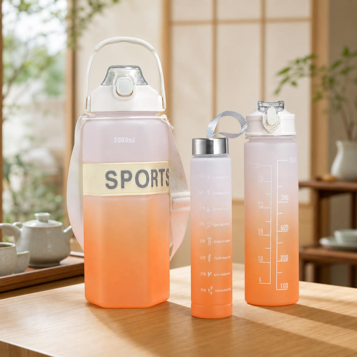 water bottles