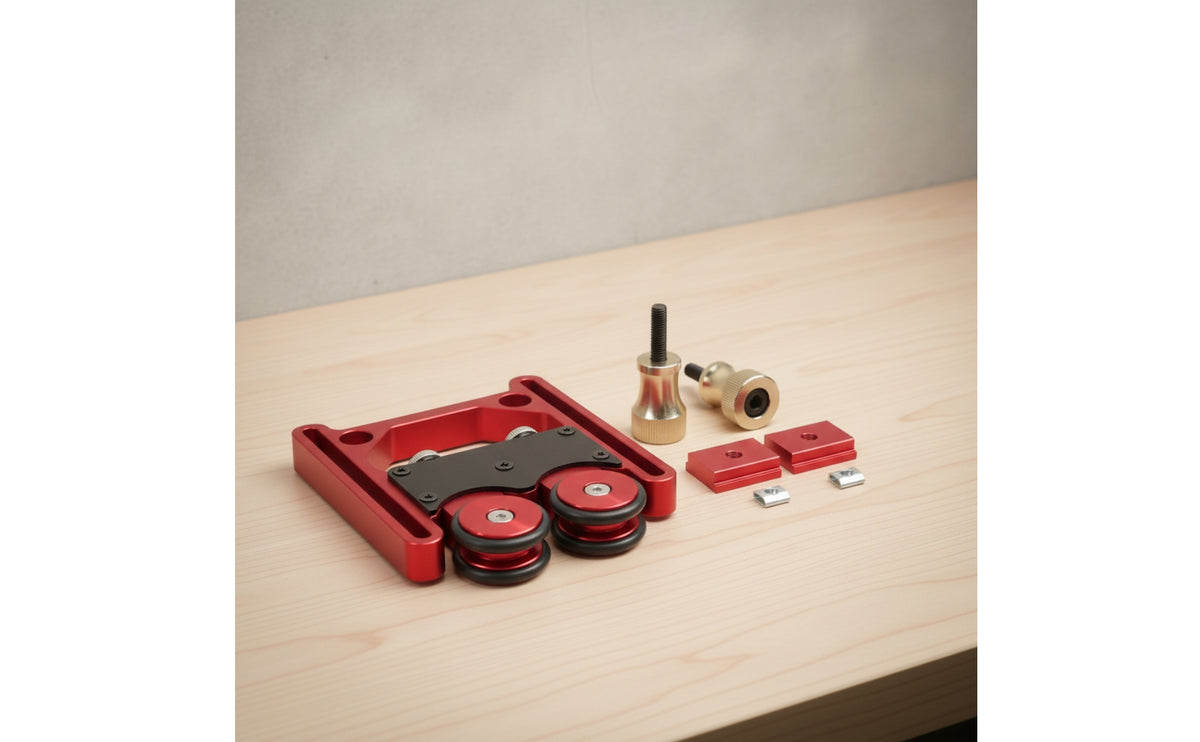Pressure Guide Adjustable Workshop Guide with Rollers Hardware for Woodworkers, Carpenters, Table Slicing Tools, Router Tables