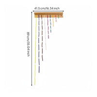 Tactile Experience Math Bead Chains with Frame Develops Fine Movement Skills Educational Bead Chains and Squares Improves Hand-Eye