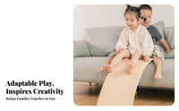 Curved Wooden Wobble Board Improves Coordination Curved Wooden Board Perceptual Training Hands-On Learning Inspired By