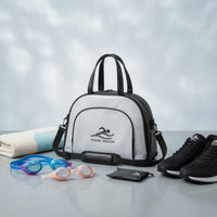 Water-Resistant Travel Bag with Shoes Compartment Semi-Rigid Expandable Travel Bag Adjustable Wipe-Clean for Travelers, Gym-Goers, Swimmers, Beach, Swimming