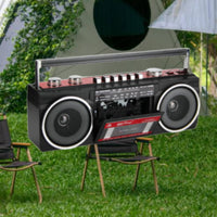 Twin Speakers Portable Radio Cassette Recorder Stereo Sound Bluetooth Cassette Player Recorder Multiple Power Options for Seniors