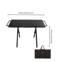 Folding Camping Table Foldable Steel Camping Table Easy to Clean for Barbecue