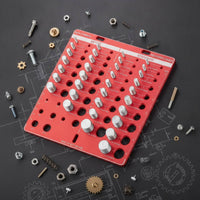 Bolt and Nut Thread Gauge Engraved Thread Gauge with Ruler Compact Bolt Size for Machinists