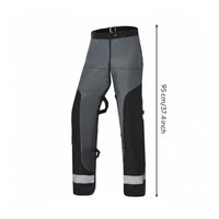 Saw Chaps Tree Felling Apron Work Trousers Shielded Apron Style Tree Felling Work Trousers Adjustable Fit Forestry Pants for Logging