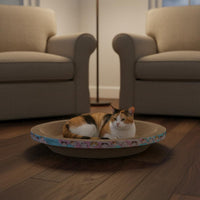 Multi-Functional Bowl Cat Scratcher Ergonomic Design Bowl Shaped Cat Scratcher Recyclable Material