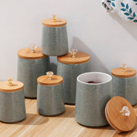 Ceramic Storage Jar Humidity-resistantProof Sealed Storage Jar Modern Design for Countertop