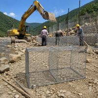 Gabion baskets, stone baskets, hot-dip galvanized gabion wire mesh, 6mm wire diameter, hexagonal for garden owners