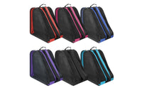 Triangular Skate Bag with Mesh Panels Breathable Roller Skate Bag Crossbody Carrying Case Ventilated for Skaters, Commuters, Students, Practice Sessions, Everyday Storage