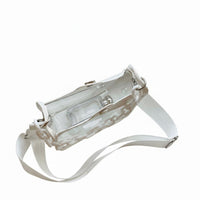 Waterproof Clear Chain Crossbody Bag Double Strap Design Transparent PVC Purse Snap Closure Mini Jelly Phone Bag for Women, Girls, Beach, Concerts, Festivals