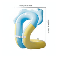 Double-Layer Underarm Swim Float Leak-Proof Anti-Rollover Chest Buoyancy Aid for Toddlers, Children, Swimming Lessons, Beach