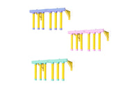 Hanging Rods Wall-Mounted Reaction Coach USB Charging Hand Speed Test Toy Adhesive Pads Foam Rod Reaction Game Pastel Colors