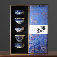 五大名窑茶杯套装中式高档陶瓷主人杯品茗杯茶盏茶具礼盒伴手礼