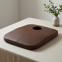 Leather Face Cradle Pillow for Massage Table, Removable and Washable SPA Beauty Bed Face Cushion with Hole
