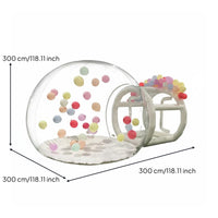 Long-Lasting PVC Inflatable Bubble Tent Waterproof Inflatable Bubble House Weatherproof Transparent Dome Tent Spacious Interior for Hoteliers, Event Planners