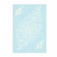 Lace Cutout Temporary Tattoo Sticker, Luminous, Finger, Water Application