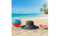 Adjustable Wind Speed Solar Powered Fan Hat Lightweight Wide Brim Sun Hat with 2 Fans Breathable Mesh Outdoor Headwear for Beach