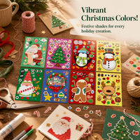 Christmas DIY Sticker Set for Kids, Educational Craft Stickers for Holiday Decoration and Creative Play