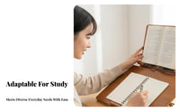 Foldable Design Adjustable Reading Stand Multi-Functional Two-levelTier Adjustable Easel Ergonomic Book Holder With Page Holders for Students, Children, School, Home Office, Library, Bedroom