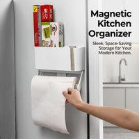 Fridge Rack and Organizer for Space Saving Kitchen Storage, Wall Mounted with Under Cabinet Design for Dorm Room Students