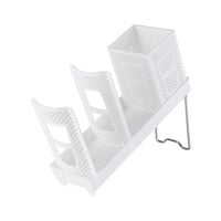 Slanted Paper Cup Holder Rack Multi-Compartment Countertop Cup Organizer Sturdy Easy to Clean for Coffee Shops