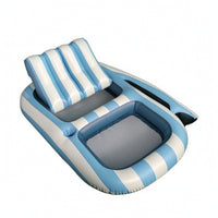 Inflatable Pool Lounger Floating Pool Lounger Water Lounge Lounger Foldable Portable for Adults, Backyard
