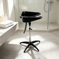 Shampoo Basin Cart Professional Portable Salon Sink Stable Hair Sink with Drain Hose for Barbers