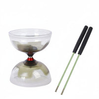 Flexible Material Bearing Chinese Spinning Top Set Stable Performance Beginner Chinese Spinning Top Kit Drop Resistant Double-Headed Rotating Toy for Beginners, Kids, Students, Outdoor Play