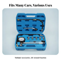 Engine Compression Tester Kit Hinged Lid Cylinder Pressure Gauge Kit Cylinder Pressure Tester pairedScale for Garage