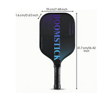 Carbon Fiber Pickleball Paddle 16mm Pickleball Paddle with Carbon-Fiber Racket Perforated Grip Non-Slip for Beginners, Practice