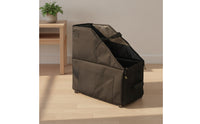 Foldable Folding Bike Bag with Wheels Wheeled Folding Bike Bag Heavy-Duty Bike Carrying Case with Side Pocket Soft-Sided for Cyclists, Commuters, Travelers, City Commuting