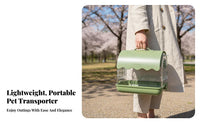 Portable Clear View Parrot transport Lightweight Parakeet carrier Excellent Ventilation aviancarrier Breathable for Travelers with companion animals, Travel, veterinarianerinarian Visits, Outdoor, Car